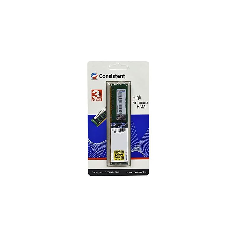 Consistent 4GB DDR3 RAM 1600MHz Desktop Memory, Long-DIMM (UDIMM) PC3-12800 for Standard & Gaming Desktop PC with 3 Years Manufacturer Warranty (Made in India)