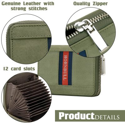 HORNBULL Dixon Green RFID Blocking Leather Wallet