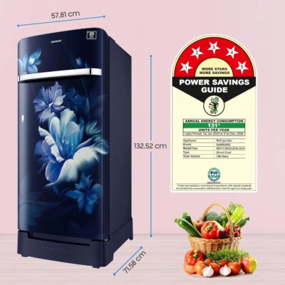 Samsung 189L 5 Star Inverter Direct-Cool Single Door Refrigerator