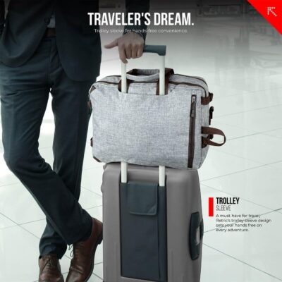 FATMUG Laptop Bag For Men - Convertible Backpack For Office And Travel