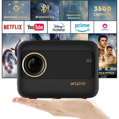 WZATCO Eve | Portable 720P Native Projector for Home