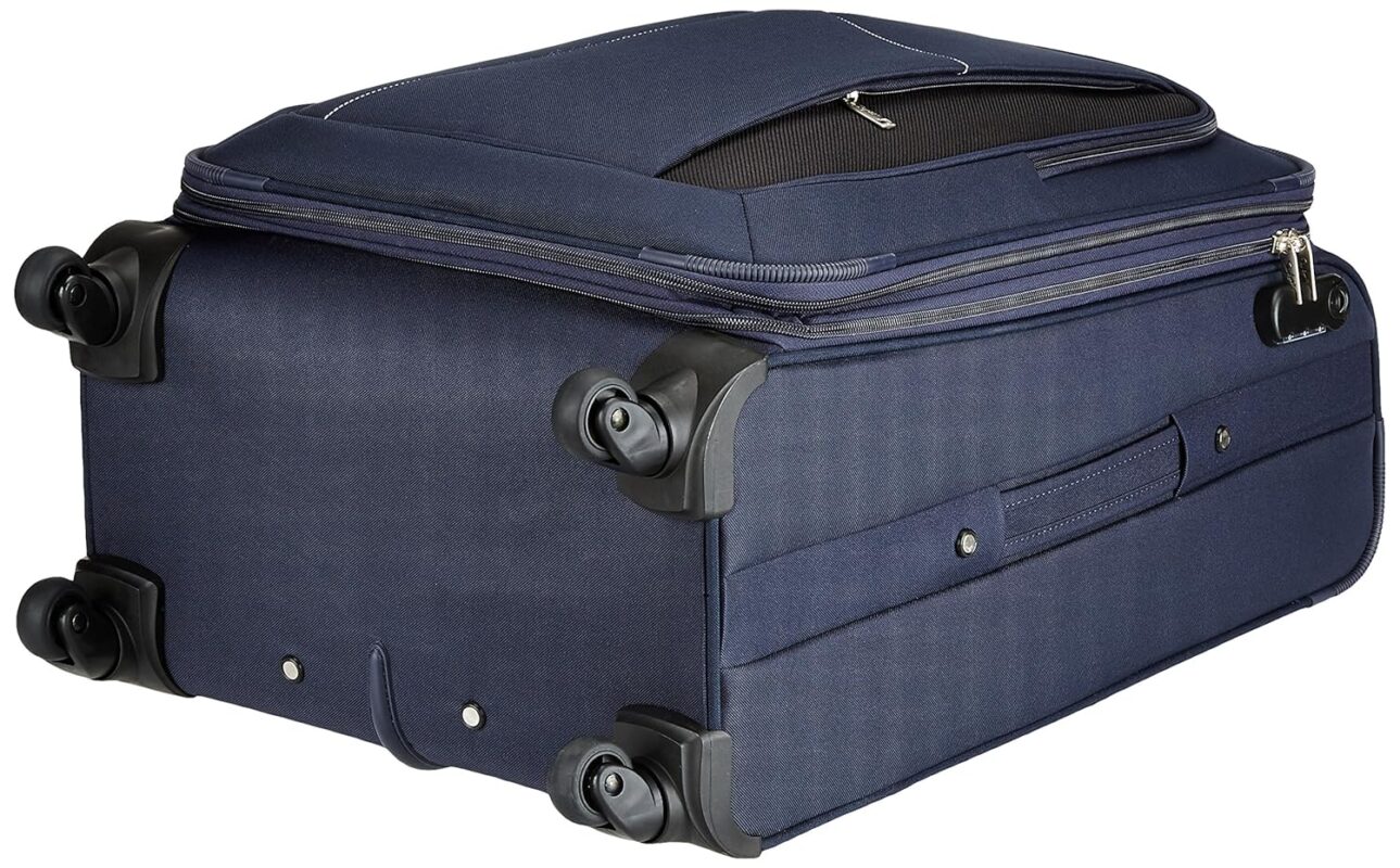 Skybags 68 cms Medium Check-in Polyester Soft Sided 4 Wheels Spinner Luggage/Suitcase/Trolley Bag- Blue
