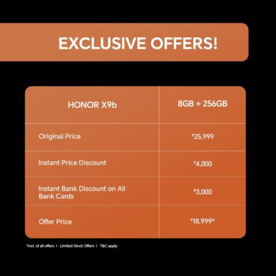 HONOR X9b 5G (Midnight Black, 8GB + 256GB)
