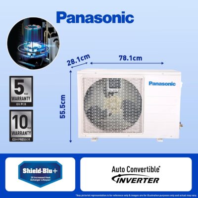 Panasonic 1.5 Ton 5 Star Wi-Fi Inverter Smart Split AC