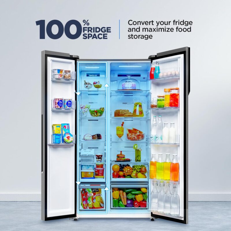 Haier 596 L, 3 Star, 100% Convertible Fridge Space